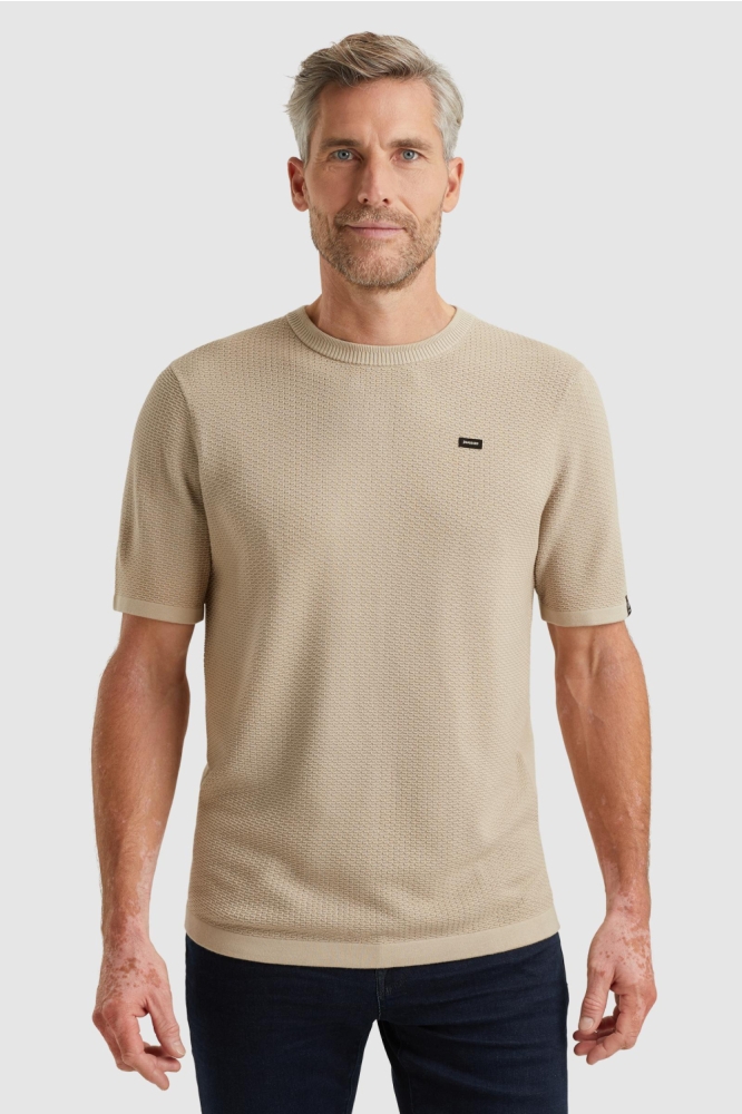 T SHIRT MET STRUCTUUR VTSS2508555 7144 WHITE PEPPER